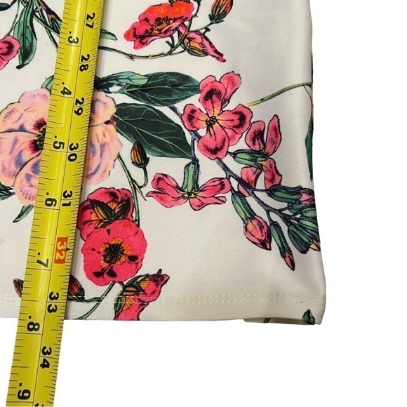 ASOS DESIGN Botanical Shift Mini Dress with Fluted Sleeves, Size 4 - Picture 12 of 16